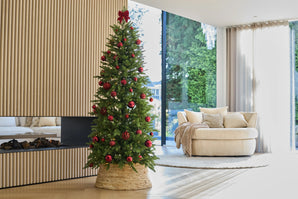 Sapin de Noël artificiel Slim "Undset" 100% PE - Smart LED