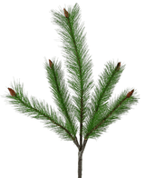 Branche de pin artificielle verte 100 cm