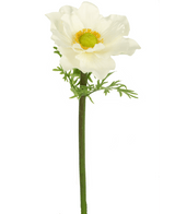 Fleur artificielle Anémone blanc 43 cm