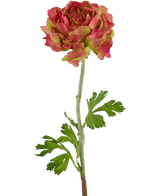 Fleur artificielle Ranunculus 51 cm rose/vert