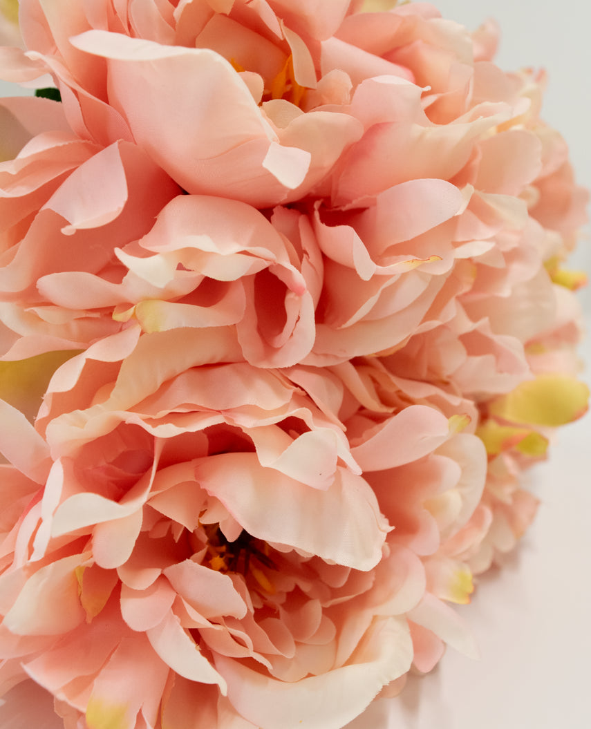 Bouquet artificiel Peony rose pâle 39 cm