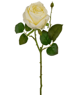 Rose artificielle Deluxe 45 cm blanc