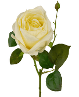 Rose artificielle Deluxe 45 cm blanc