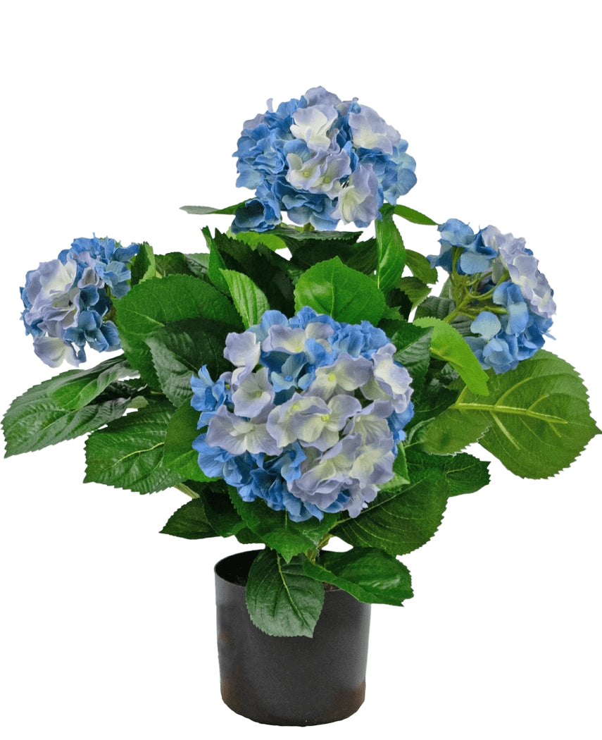 Plante artificielle Hortensia 43 cm bleu