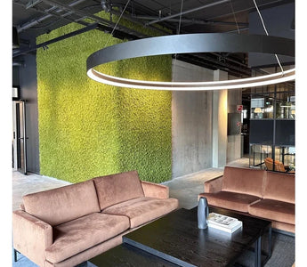 Mur végétal artificiel Mousse dans une entreprise