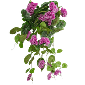 Fleurs artificielles suspendues