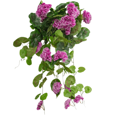 Fleurs artificielles suspendues
