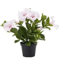 Fleurs artificielles en pot