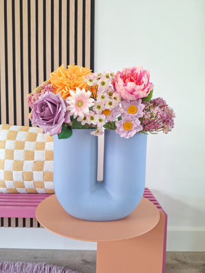 Fleurs artificielles bouquet Peach Delight