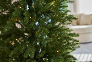 Sapin de Noël artificiel Slim "Undset" 100% PE - Smart LED