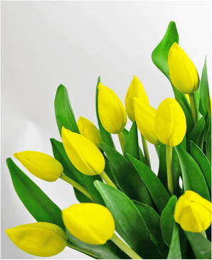 Bouquet artificiel de tulipes dans un vase Jaune 45 cm
