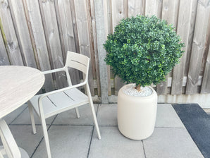 Plante Boule de buis artificiel sur tige d60 cm