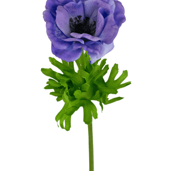 Anémone artificielle Real Touch bleu violet 52 cm