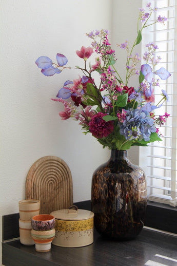 Bouquet artificiel Blue Fairytale 87 cm