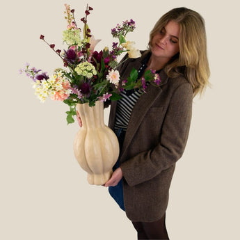 Bouquet artificiel Champ de fleurs en soie 90 cm