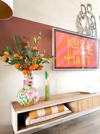 Bouquet artificiel Happy Mandarin 93 cm