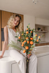 Bouquet artificiel Happy Mandarin 93 cm