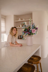 Bouquet artificiel Nordic Blue XL 100 cm