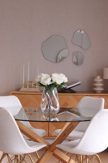 Bouquet artificiel Peony blanc 39 cm