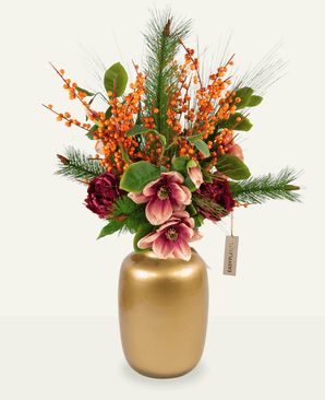 Bouquet artificiel Silk Cozy Winter 88 cm