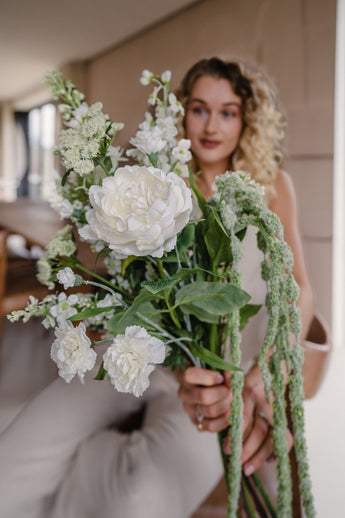 Bouquet artificiel Silk White Flora 80 cm