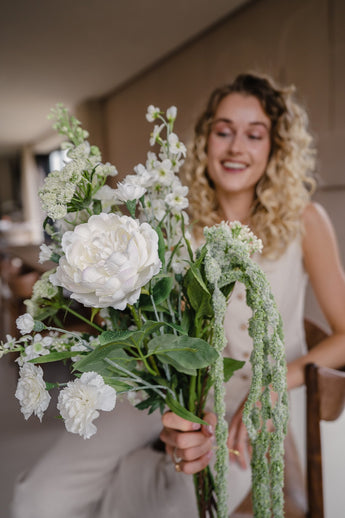 Bouquet artificiel Silk White Flora 80 cm