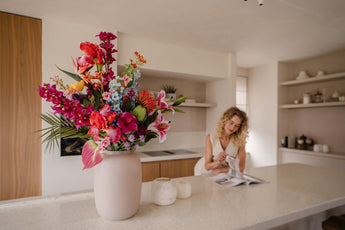 Bouquet de fleurs méditerranéennes artificielles XL 100 cm