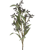 Branche artificielle Eucalyptus berry bleu acier 78 cm
