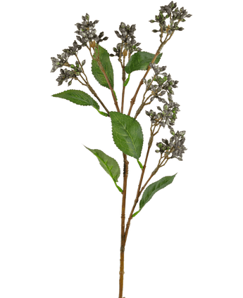 Branche artificielle Japanese Berry bleu acier 63 cm