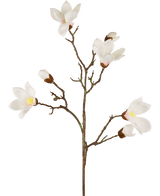 Branche de magnolia artificiel Real Touch blanc 98 cm