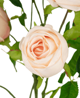 Branche de rose artificielle double Real Touch rose clair 80 cm