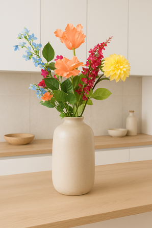 Fleurs artificielles bouquet Confetti Bloom
