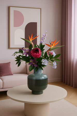 Fleurs artificielles bouquet Caribbean Sunset