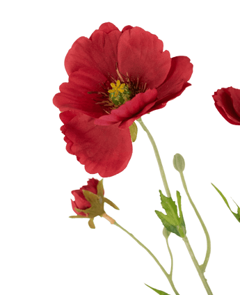 Coquelicot artificiel Real Touch Red 65 cm