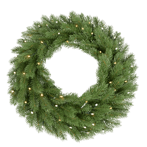 Couronne de sapin artificiel avec lumière LED 60 cm