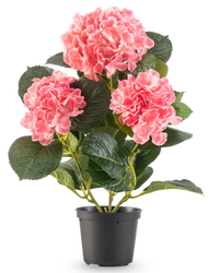Hortensia artificiel rose 35 cm