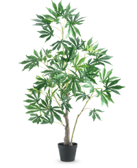 Plante artificielle Chanvre Cannabis Feuilles 120 cm