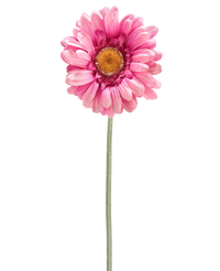 Gerbera artificiel 53 cm rose foncé