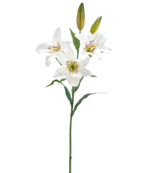 Fleur artificielle Lys 78 cm blanc