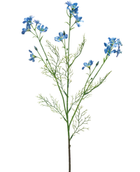 Fleur artificielle Delphinium sauvage 71 cm bleu