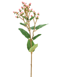 Fleur artificielle Hypericum 65 cm rose