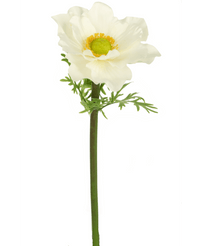 Fleur artificielle Anémone blanc 43 cm