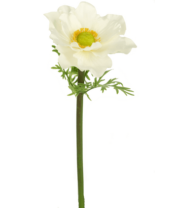 Fleur artificielle Anémone blanc 43 cm