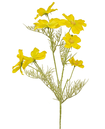 Fleur artificielle Cosmos 74 cm jaune