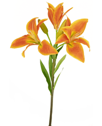 Fleur artificielle Lys asiatique 66 cm orange