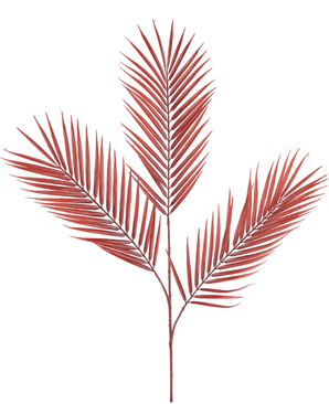 Fougère artificielle 100 cm rouge