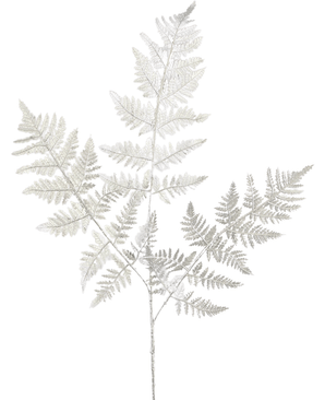 Fougère artificielle 78 cm argent