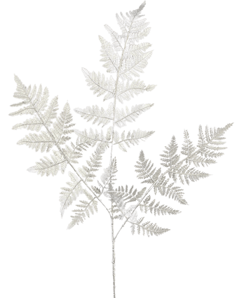 Fougère artificielle 78 cm argent