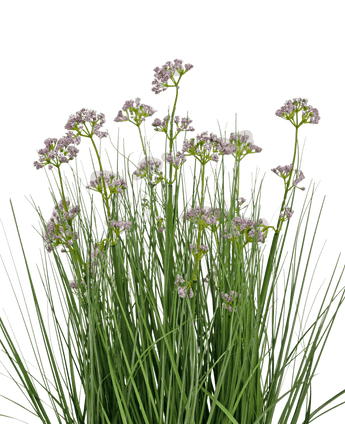 Gazon artificiel Fleur de poireau Oignon Pot d'herbe 60 cm ignifugé