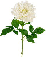 Georgine artificiel Real Touch blanc 70 cm